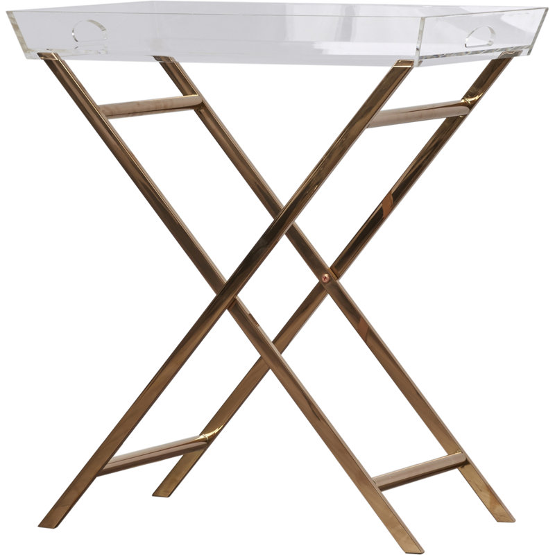 Levi Acrylic Tray Table & Reviews AllModern